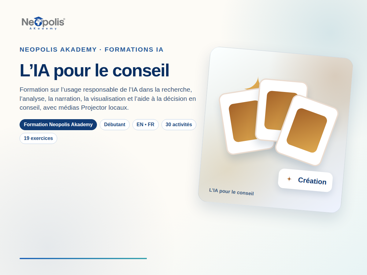 L’IA pour le conseil
