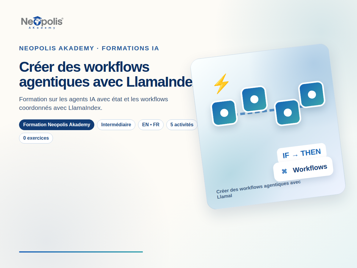 Créer des workflows agentiques avec LlamaIndex