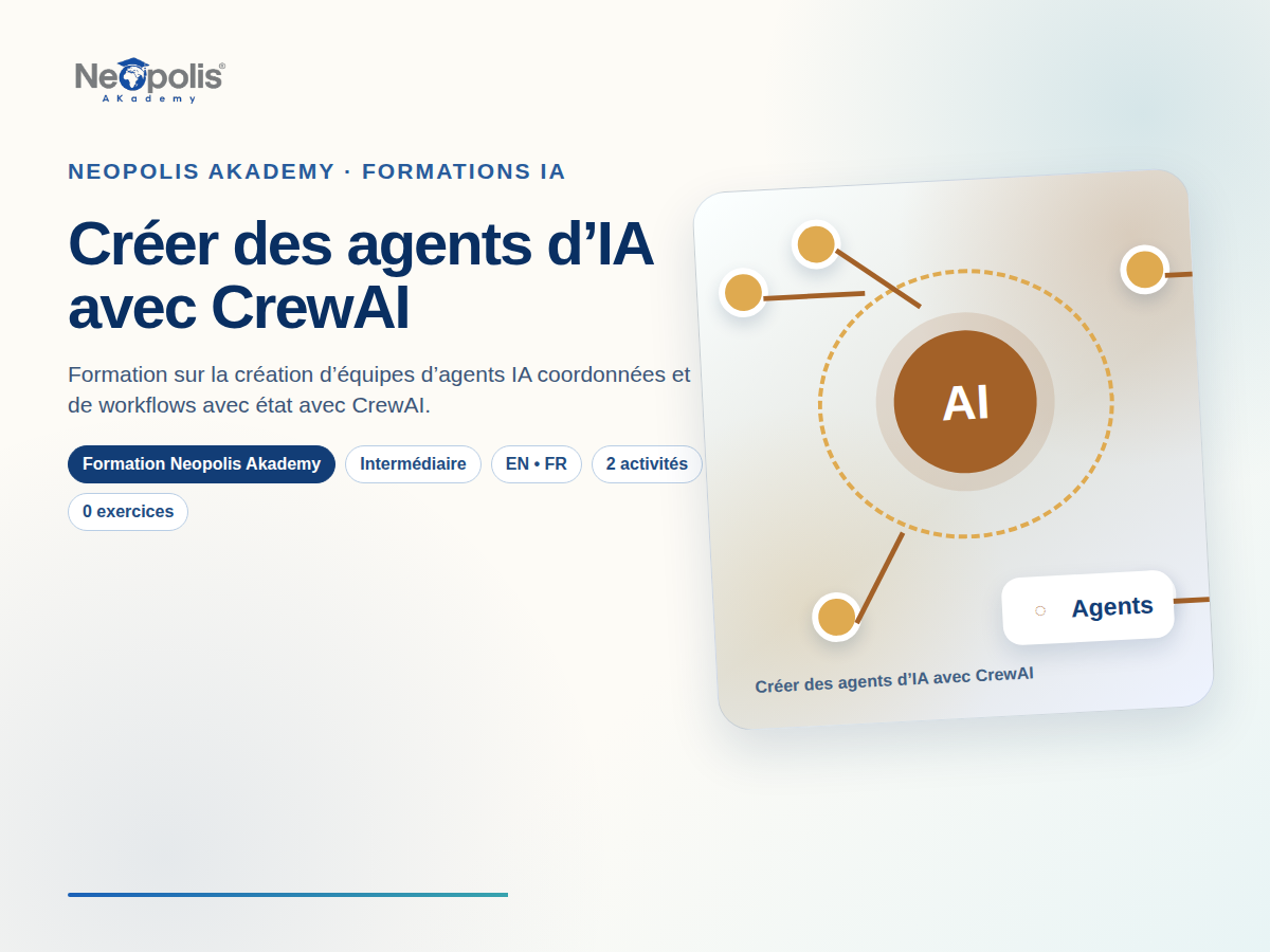 Créer des agents d’IA avec CrewAI