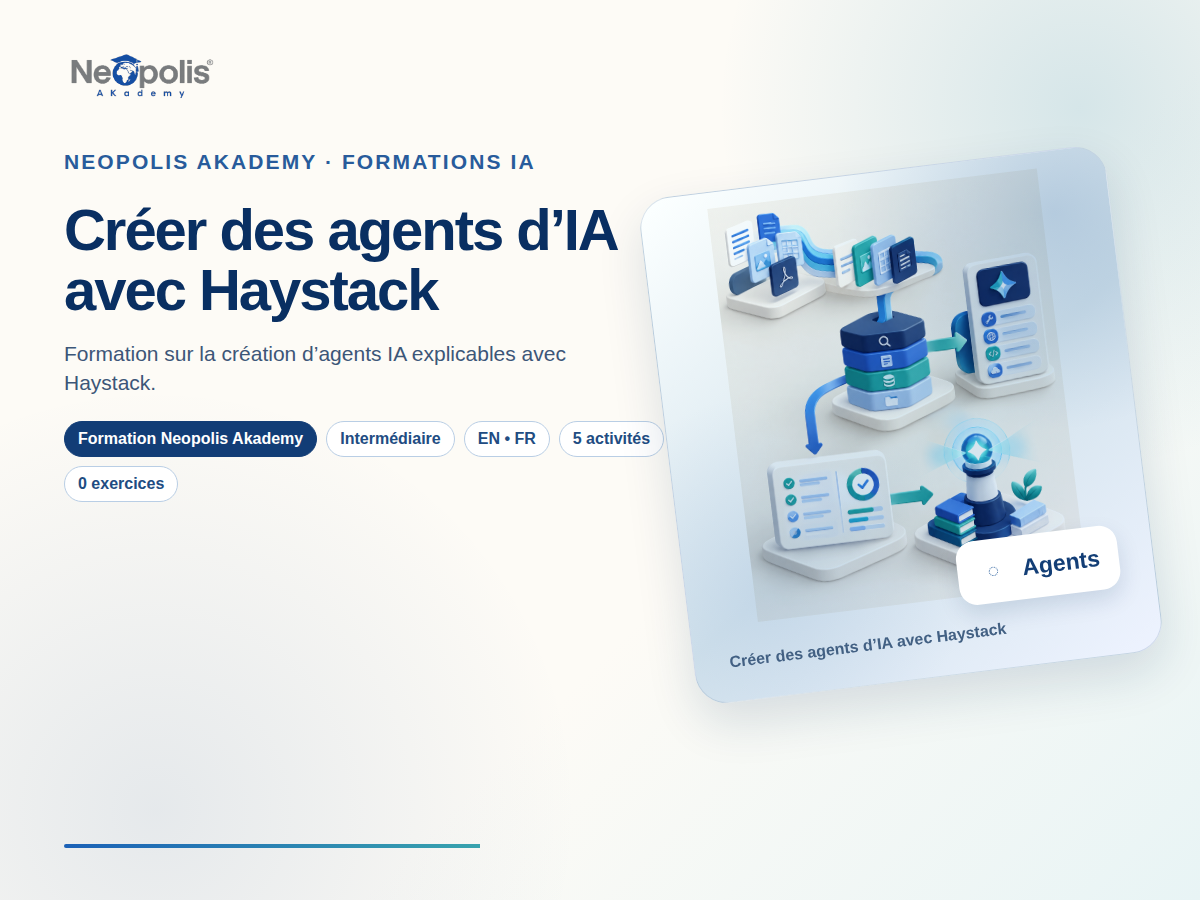 Créer des agents d’IA avec Haystack