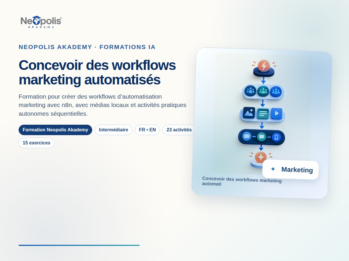 Concevoir des workflows marketing automatisés