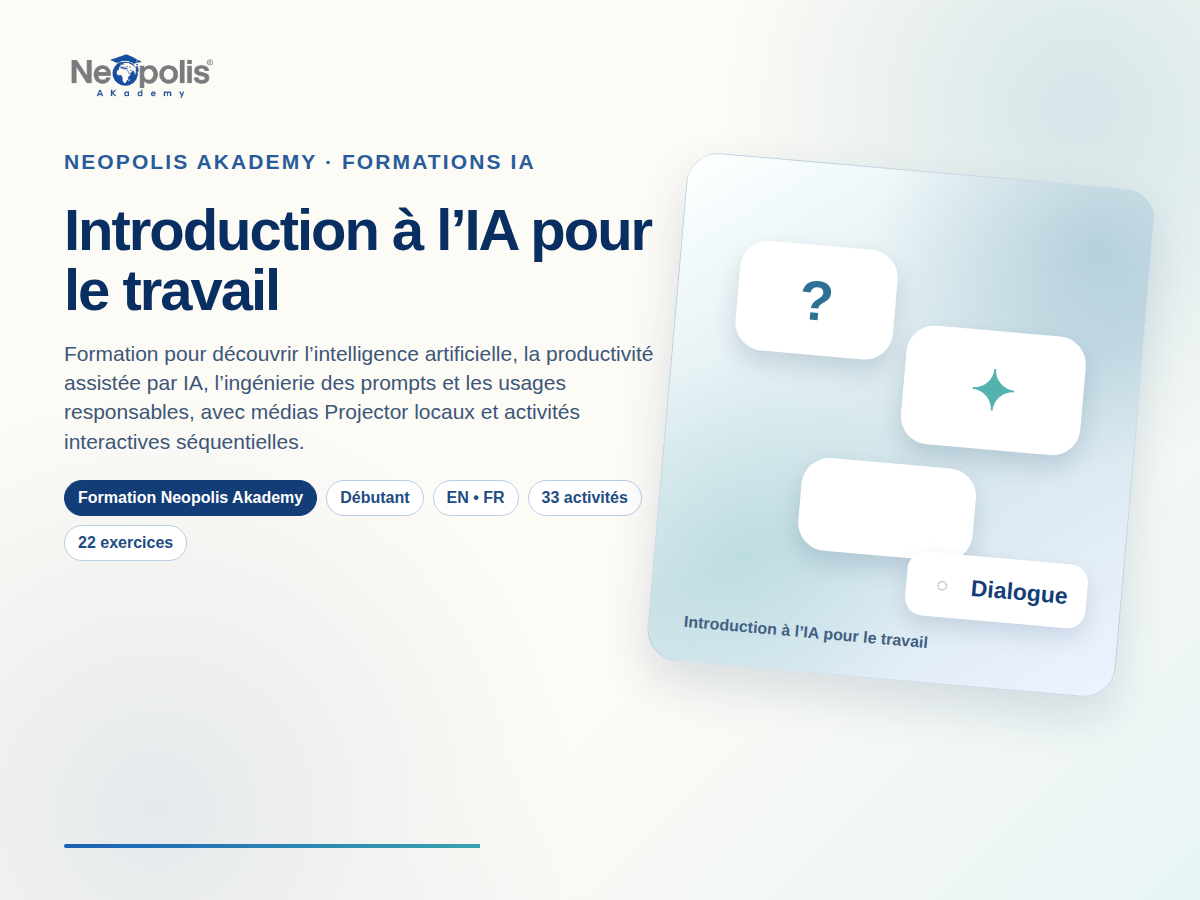 Introduction à l’IA pour le travail