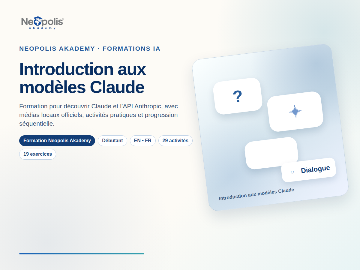 Introduction aux modèles Claude