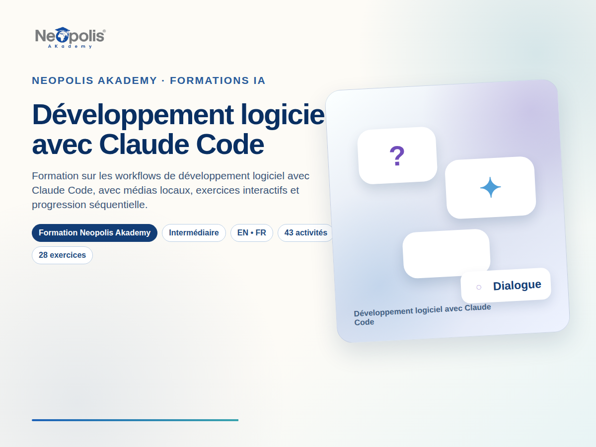 Développement logiciel avec Claude Code