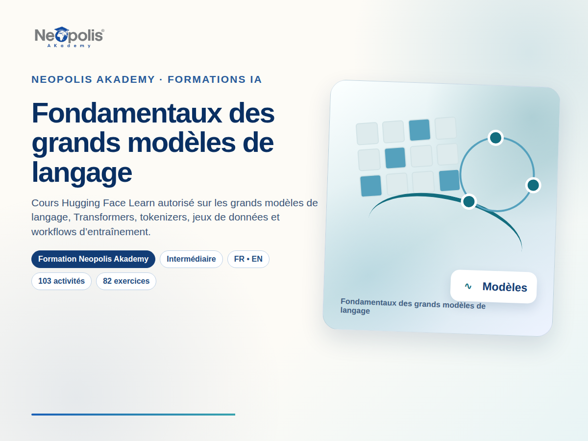 Fondamentaux des grands modèles de langage