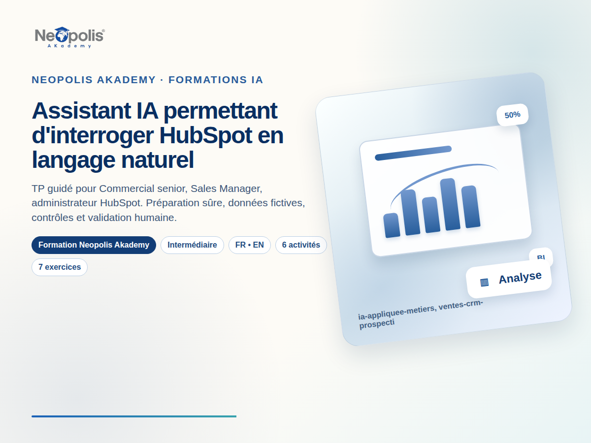 Assistant IA permettant d'interroger HubSpot en langage naturel