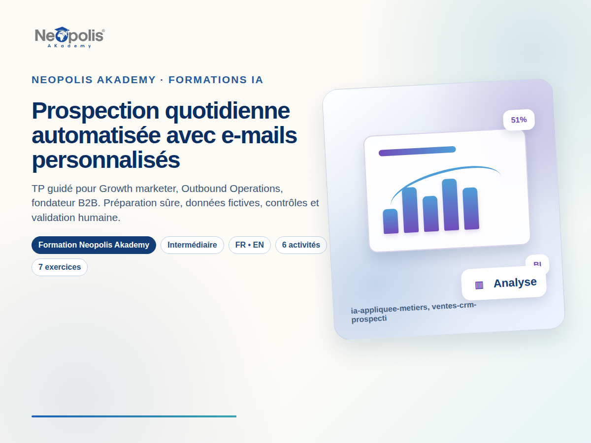 Prospection quotidienne automatisée avec e-mails personnalisés