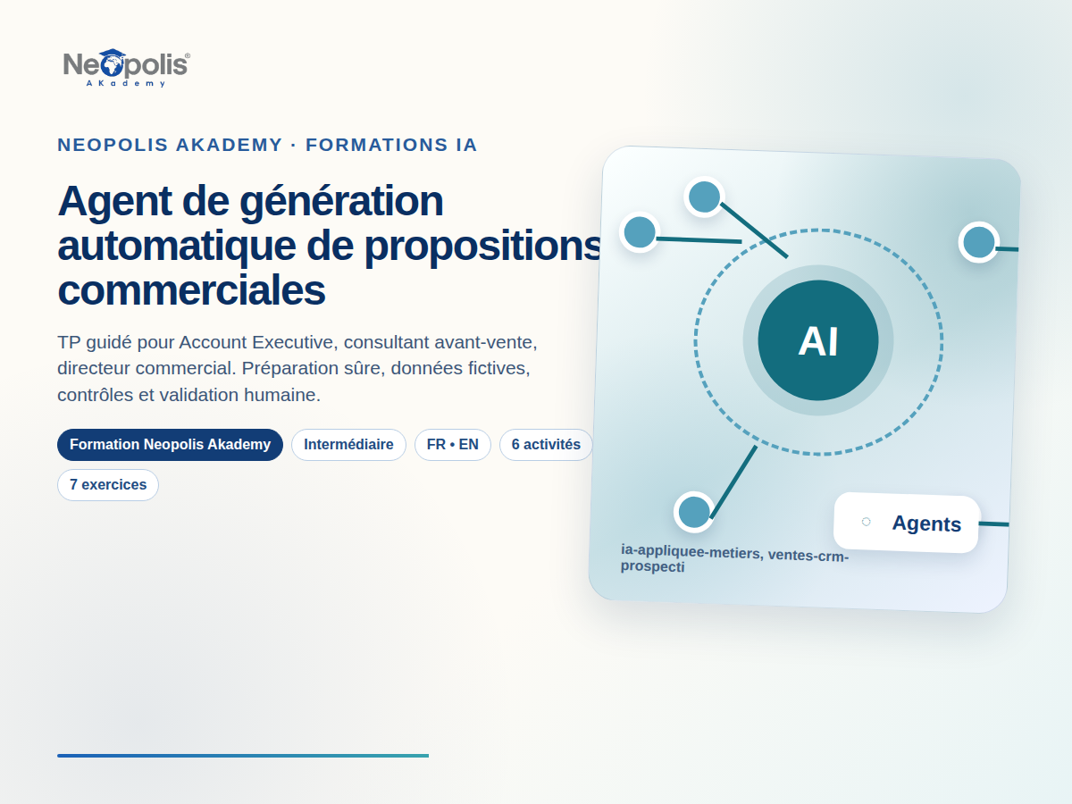 Agent de génération automatique de propositions commerciales