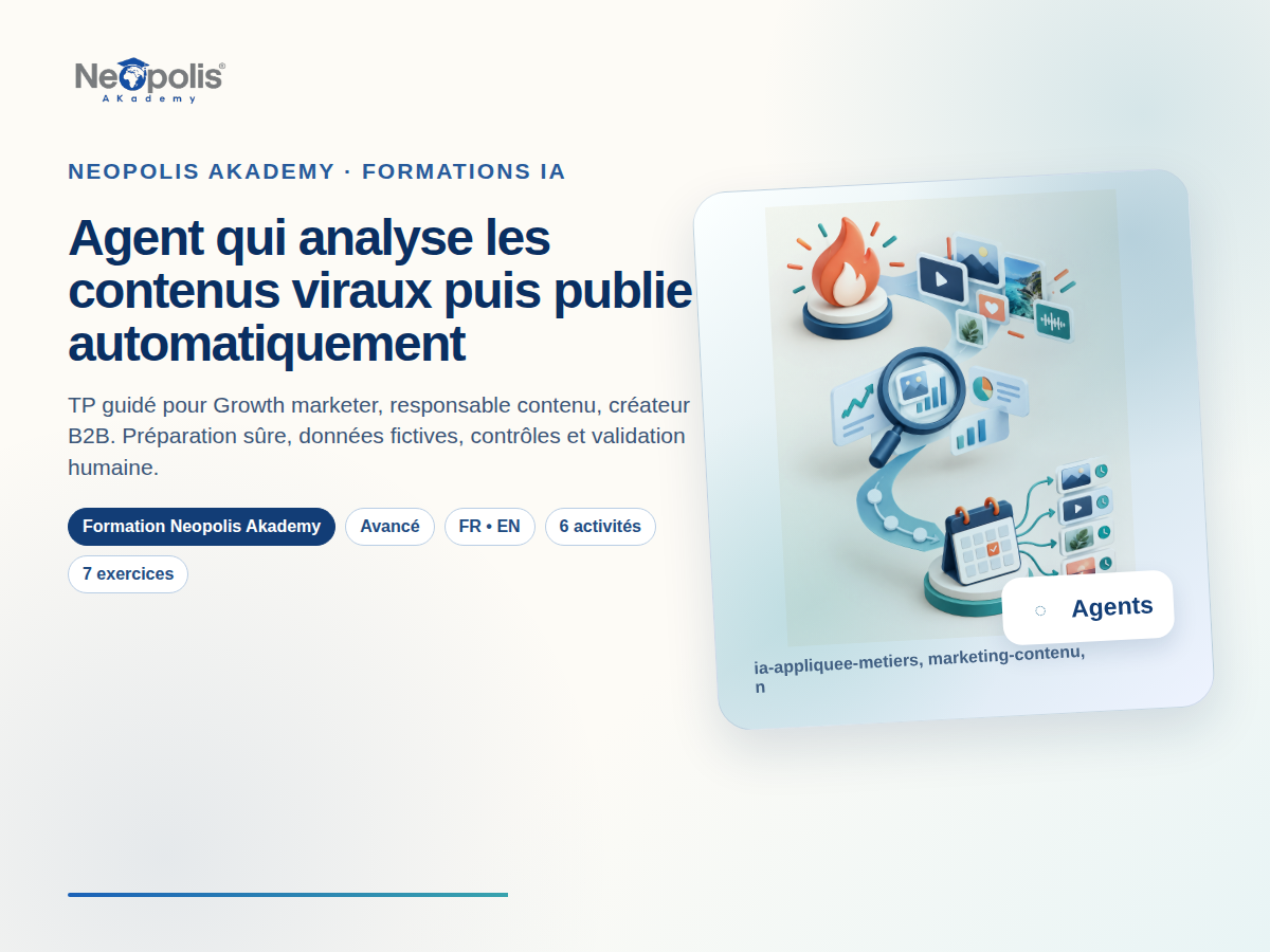 Agent qui analyse les contenus viraux puis publie automatiquement