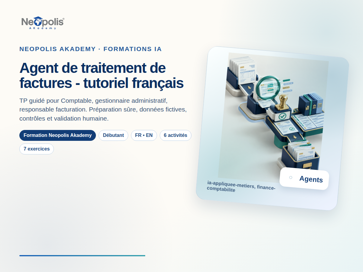 Agent de traitement de factures - tutoriel français