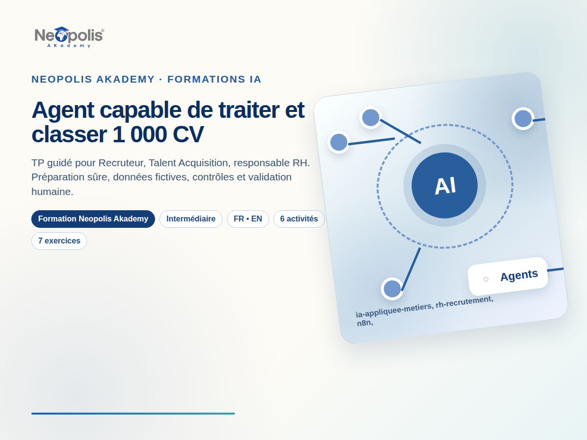 Agent capable de traiter et classer 1 000 CV