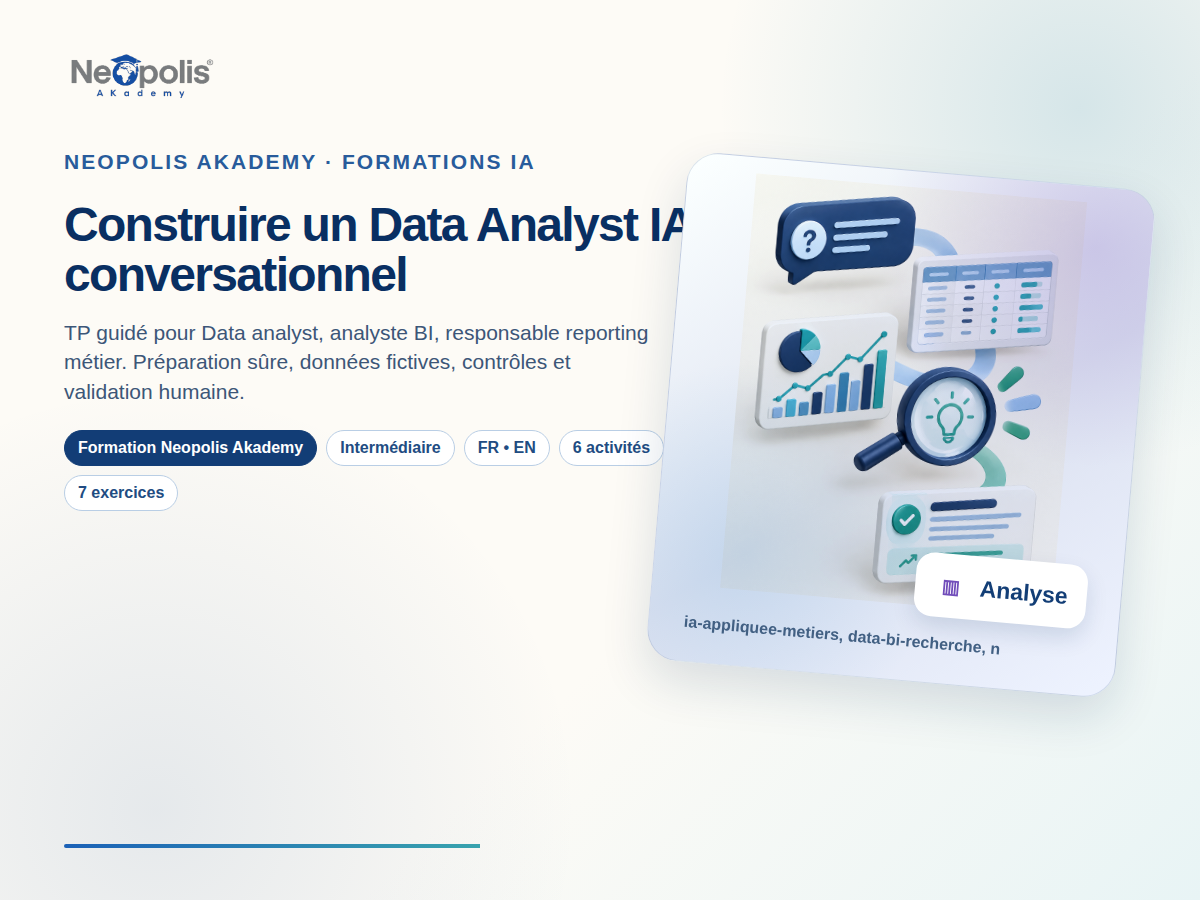 Construire un Data Analyst IA conversationnel