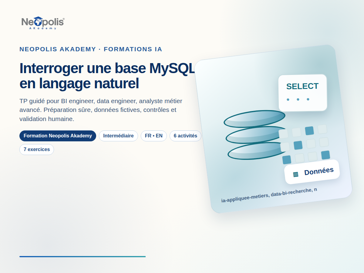 Interroger une base MySQL en langage naturel