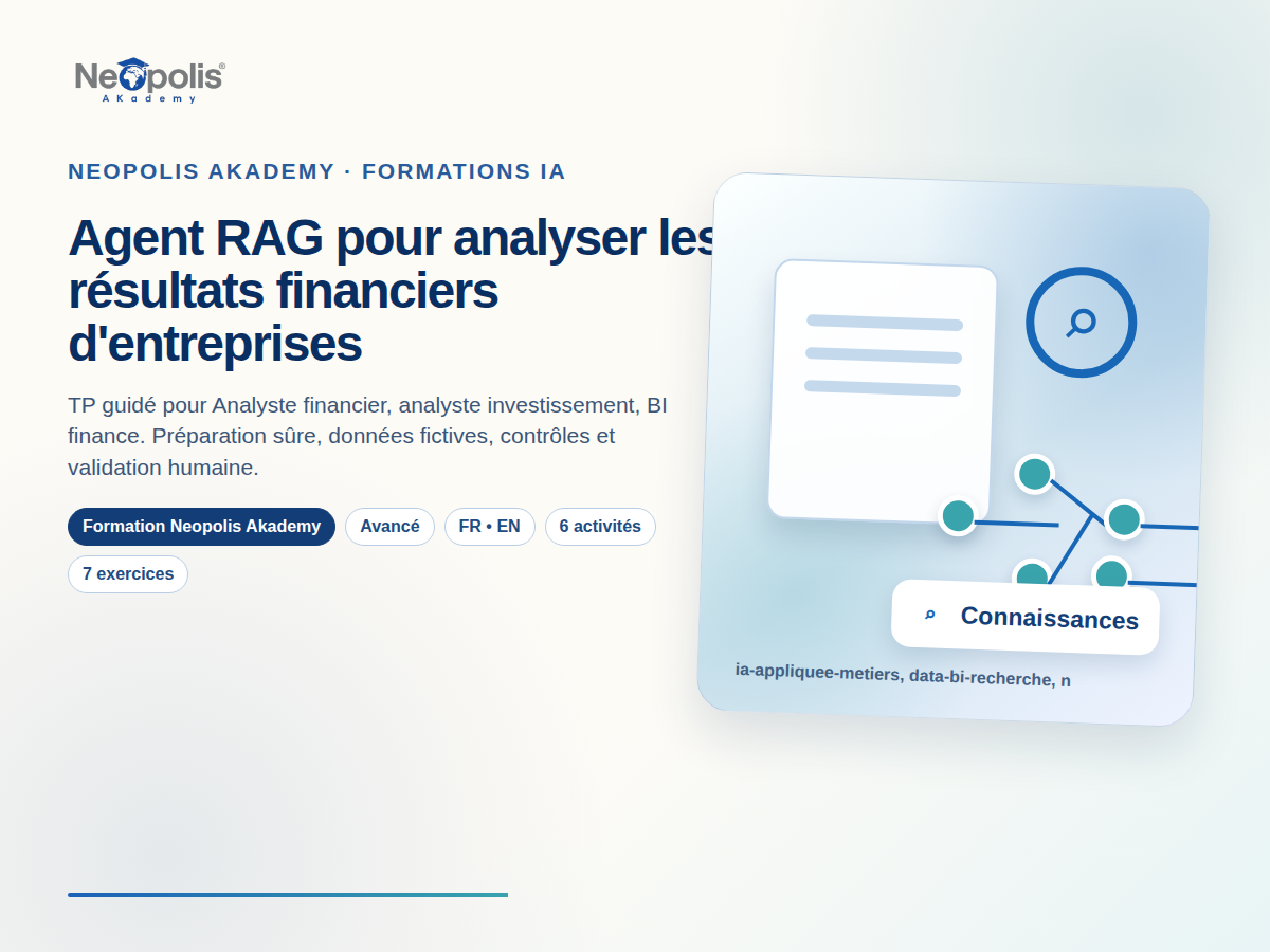 Agent RAG pour analyser les résultats financiers d'entreprises