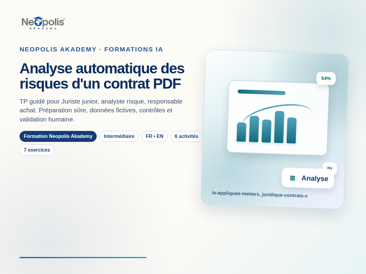 Analyse automatique des risques d'un contrat PDF