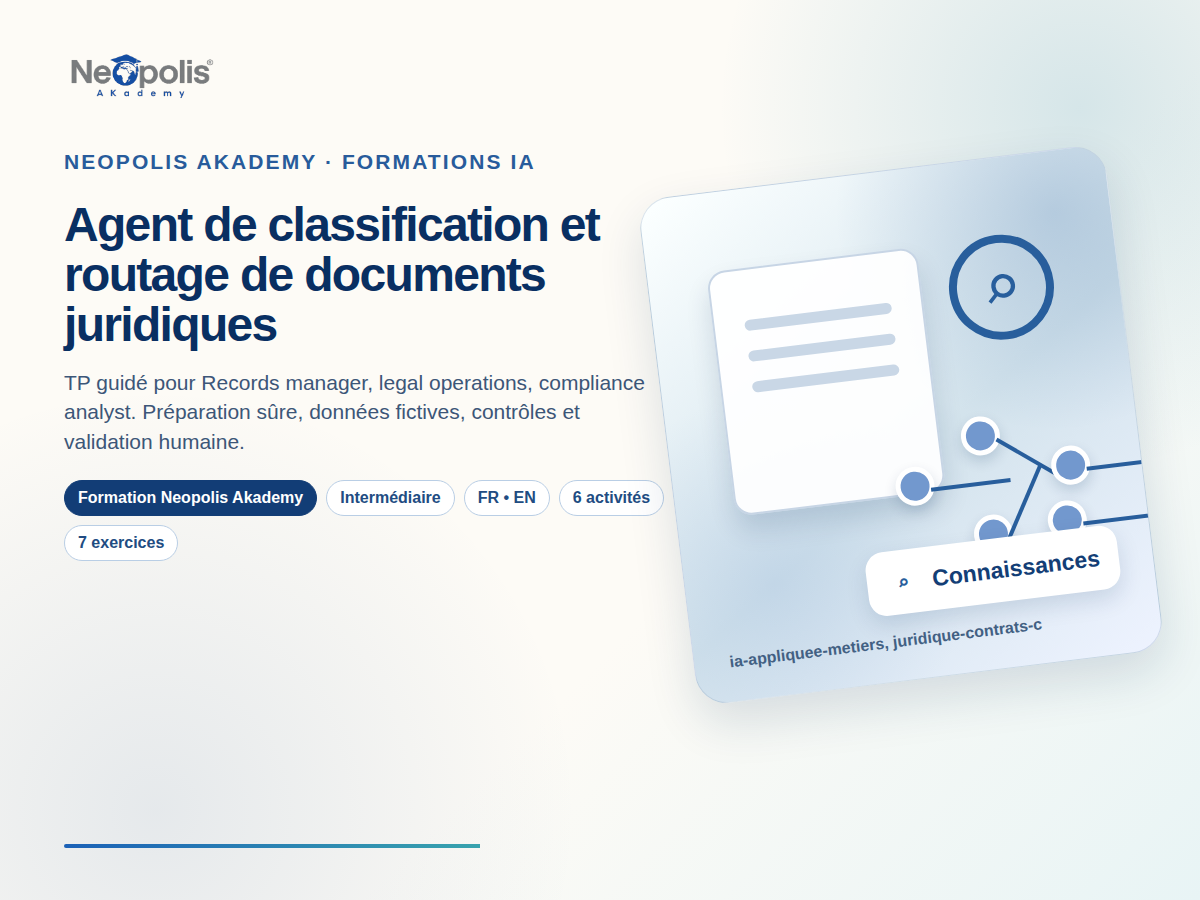Agent de classification et routage de documents juridiques