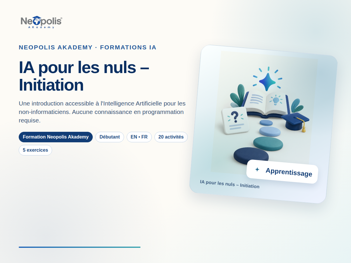 IA pour les nuls – Initiation