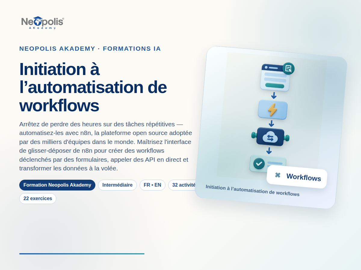 Initiation à l’automatisation de workflows