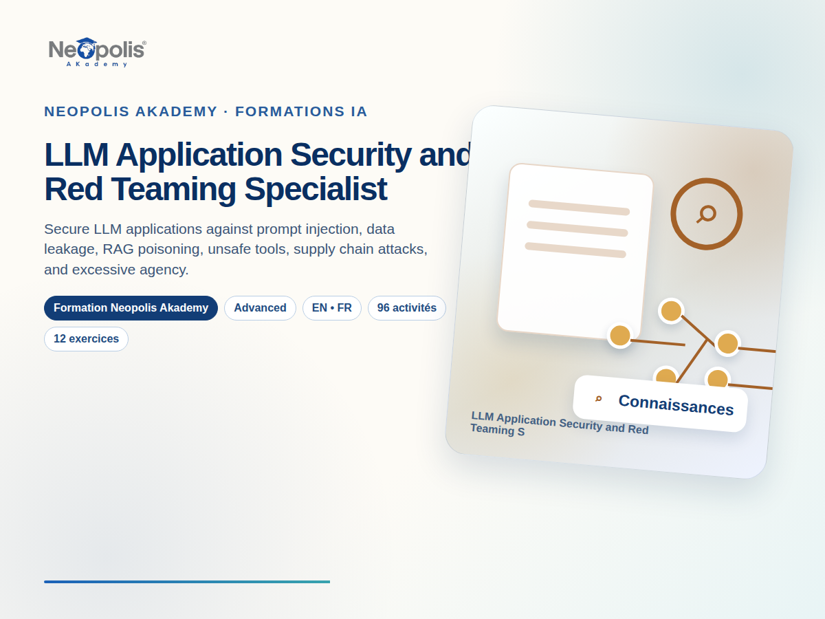 LLM Application Security and Red Teaming Specialist